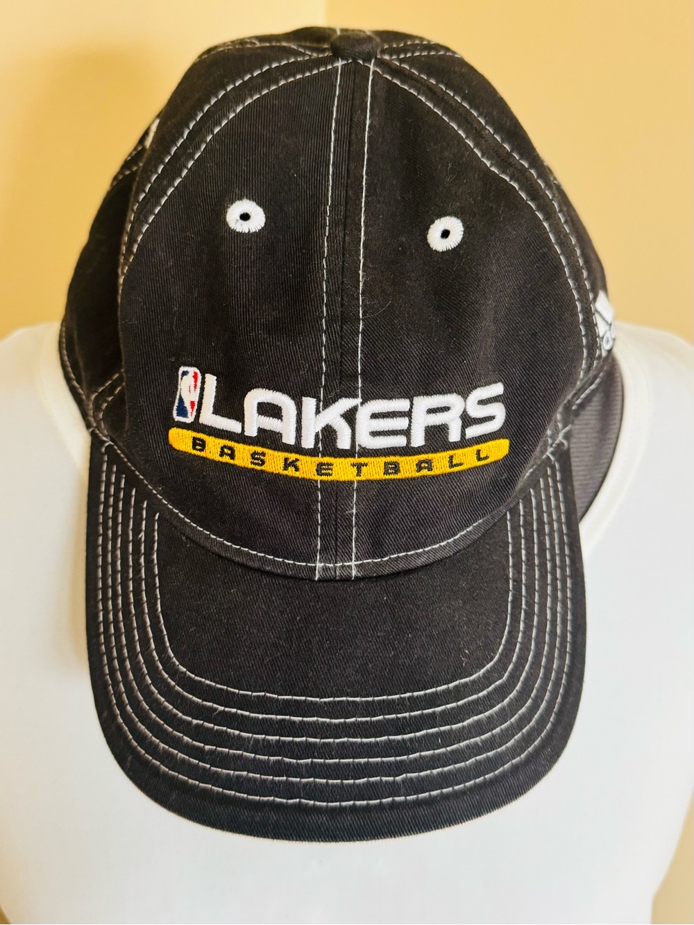 NBA Lakers Black Baseball Cap - Lakers Basketball Logo
